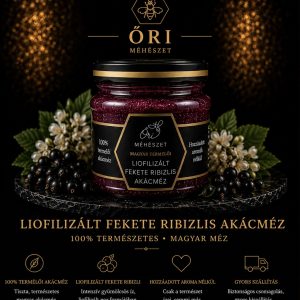 Liofilizált fekete ribizlis akácméz