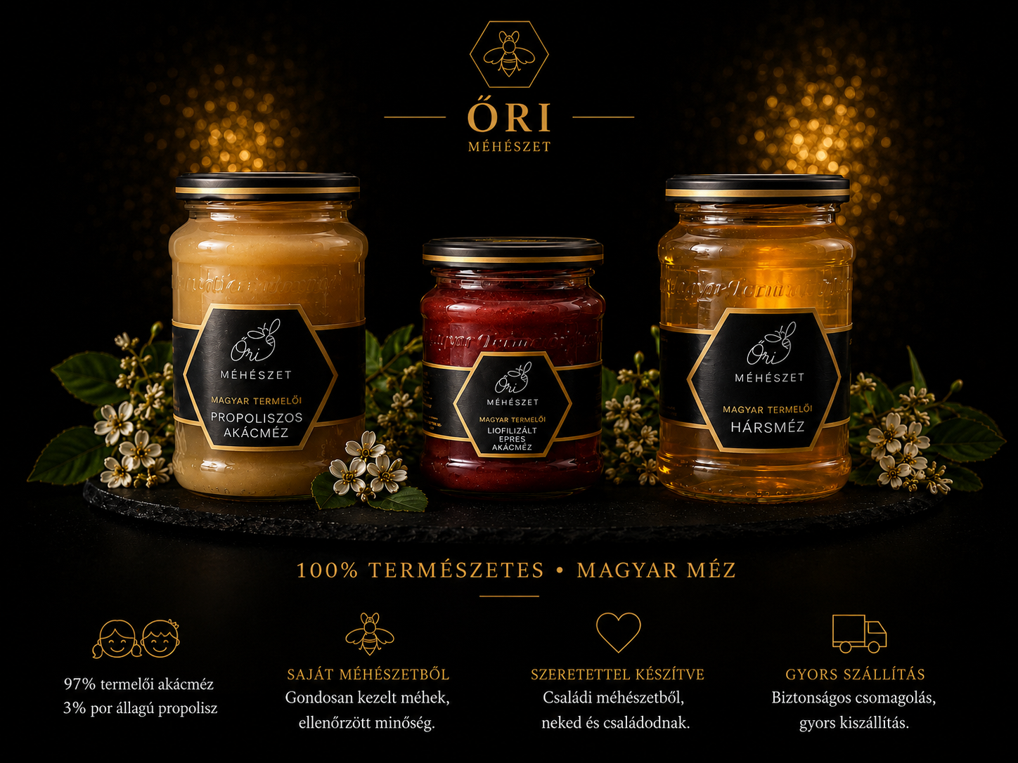 Iskolakezdési Mézes Csomag - Három különleges méz egy csomagban!